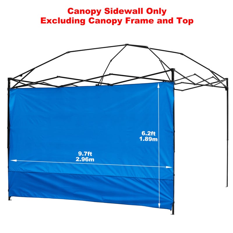 NINAT Canopy Sunwall Sidewall Gazebos Tent Waterproof for 10x10ft Pop up Straight Leg Gazebos Outdoor Instant Canopies 1 Pcs Blue Only - Image 2